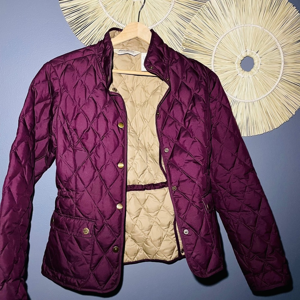 EDDIE BAUER PURPLE PUFFER JACKET
